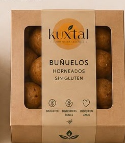 Buñuelos horneados sin gluten caja kraft