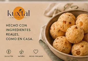 Buñuelos saludables en canasta y tarrina